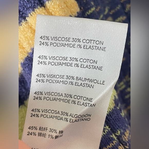 Urban Outfitters Cropped Hoodie Sweater Women’s M Striped Primrose Full Zip Up - Picture 16 of 16